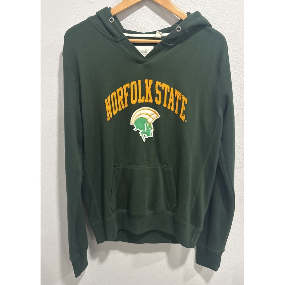 Norfolk State University Hoodie Ladies XL Green Collegiate Pullover Spartans NSU